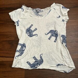 elephant pattern top